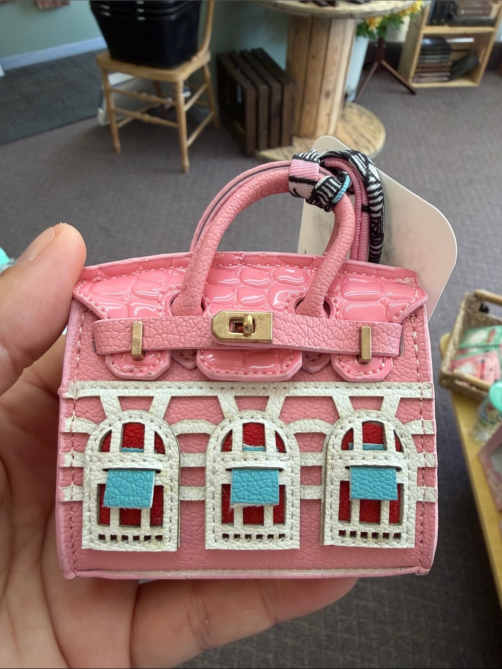 Pink Mini Decorative Satchel Bag